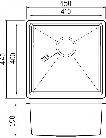 Clearwater Jazz JA012 Single Bowl Kitchen Sink Top/Undermount