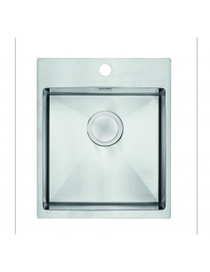 Clearwater Urban Kitchen Sink 1.0 Bowl Inset 1.2mm Stainless Tap Ledge UR440