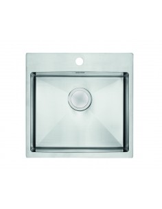 Clearwater Urban Kitchen Sink 1.2mm Stainless 1.0 Bowl Tap Ledge UR540