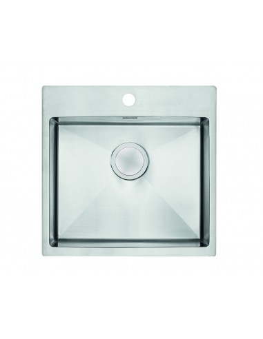 Clearwater Urban Kitchen Sink 1.2mm Stainless 1.0 Bowl Tap Ledge UR540