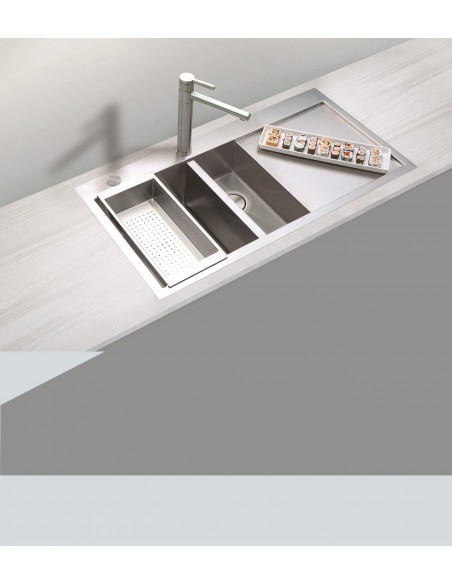 Clearwater Zenith 1.5 Bowl Kitchen Sink ZE150 Stainless steel
