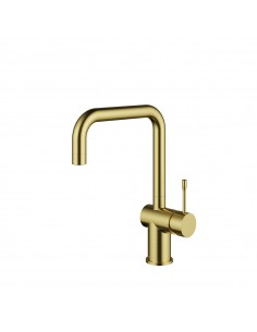 Clearwater Zodiac Artisan Brass Kitchen Tap U Spout Twist & Spray ZO3AB 2