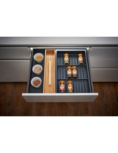 Spice Rack Drawer Insert Suits Blum Legrabox 300 x 423mm Switch Grey SS.45.30