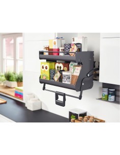 600mm Kessebohmer iMove Kitchen Double Wall Pull Down Anthracite KIMOVE600DA