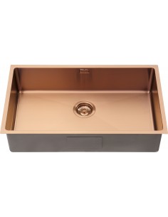 Zenuno15 700U Copper Kitchen Sink Waste Large PVD 1.0 1810 Company ZU/70/U15/COP/604 2