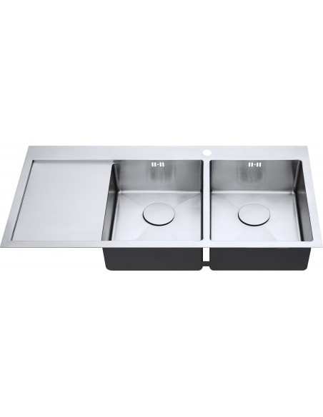 ZENDUO15 34/34 I-F Kitchen Sink 2.0 Bowl 1.5mm Stainless Waste Tidy  SALE