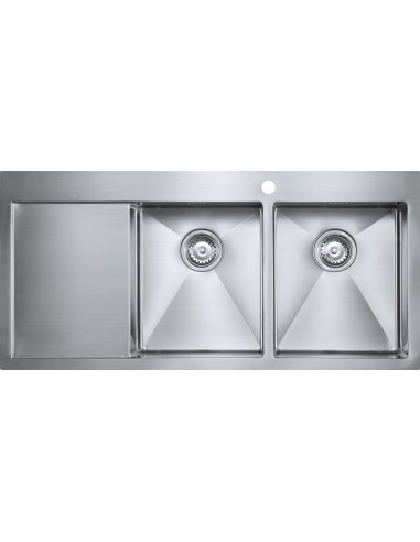 ZENDUO15 34/34 I-F Kitchen Sink 2.0 Bowl 1.5mm Stainless Waste Tidy  SALE