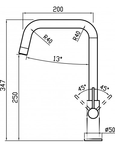 Clearwater Jovian JO3 Kitchen Tap U Spout...