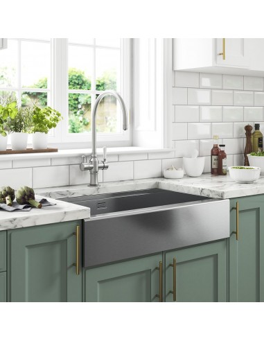 Clearwater Infinity Smart 800mm Butler Kitchen Sink Stainless Steel INS002