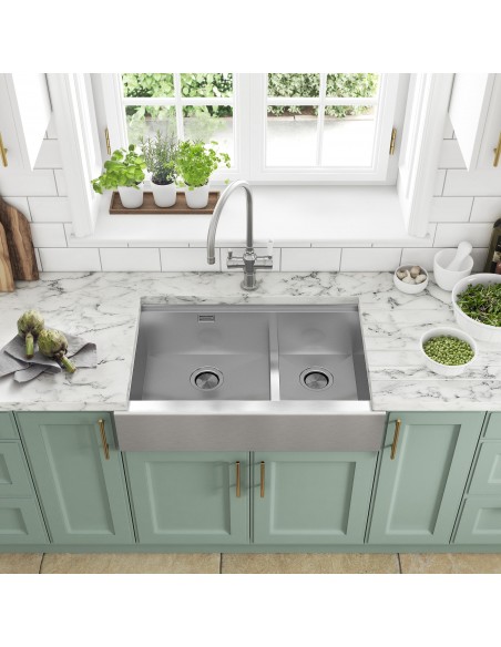 Clearwater Infinity Smart 800mm Butler Kitchen Sink 1.5 Stainless INS003