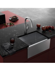 Clearwater Belfast 600mm Kitchen Sink Stainless Steel Apron-Front INR001