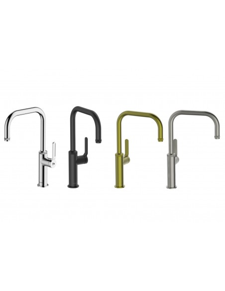 Clearwater Pioneer Brushed Nickel Tap Kitchen Single Lever 360° WRAS PIL20BN