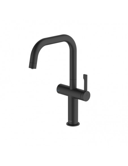 Clearwater Mariner Matt Black Kitchen Tap, Cold Filter