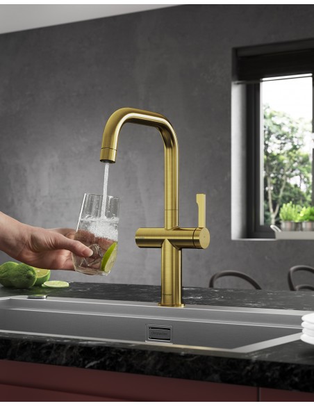 Clearwater Mariner Cold Water Filter & Mixer, Brushed Brass PVD