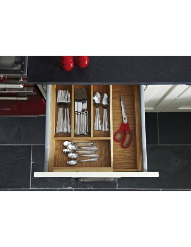 600-1000mm Expanding Cutlery Tray Drawer Insert Oak 470mm Depth eXtray 55698412