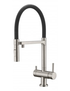 Clearwater Bellatrix Professional Cold Water Filter Tap, Black & White Silicone & Brushed Five year warranty 2