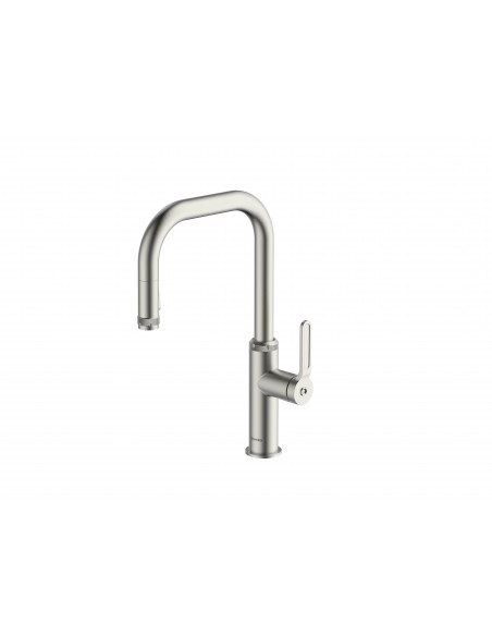 Clearwater Pioneer Brushed Nickel Spray Pull Out Kitchen Tap WRAS PIL40BN