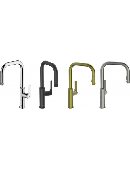 Clearwater Pioneer Matt Black Pull Out Spray Kitchen Tap WRAS Approved PIL40MB