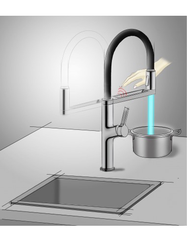 Clearwater Galex Kitchen Spray tap, Motion Sensor