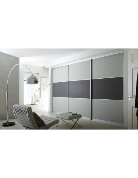 Volante Sliding Bedroom Doors Light Dark Grey Suede