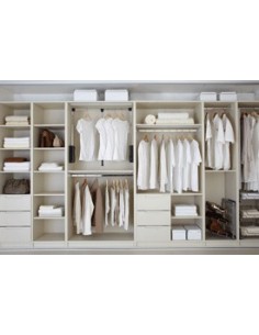 Volante Sliding Bedroom Doors Light Acacia & Pearl White 2