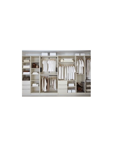 Volante Sliding Bedroom Doors Light Acacia & Pearl White