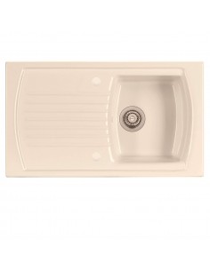 Thomas Denby Sonnet Champagne Kitchen Sink Ceramic 1.0 Bowl Inset SO1BCH