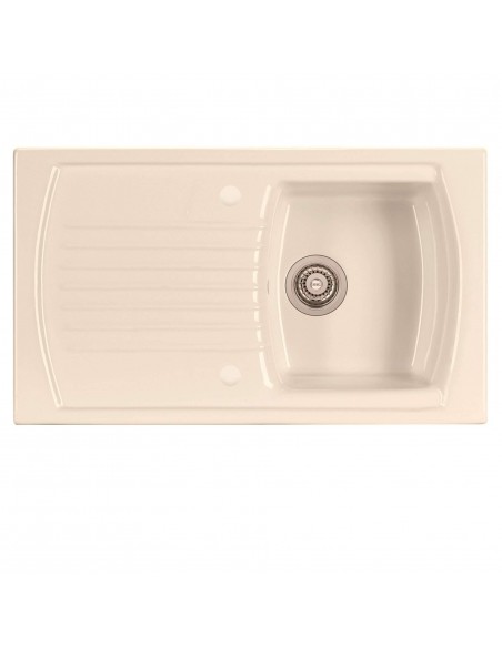Thomas Denby Sonnet Champagne Kitchen Sink Ceramic 1.0 Bowl Inset SO1BCH
