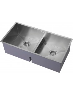 ZENDUO 415/415U Double Bowl Kitchen Sink 1.2mm Stainless Steel 1810 ZD/4141/U/D/S/073