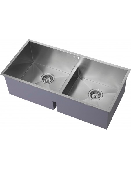 ZENDUO 415/415U Double Bowl Kitchen Sink 1.2mm Stainless Steel 1810 ZD/4141/U/D/S/073