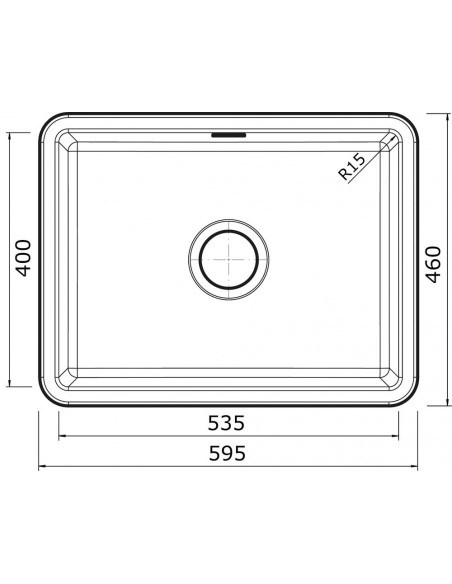 Thomas Denby Metro Large Kitchen Sink Ceramic White Top Or Undermount MET1050W