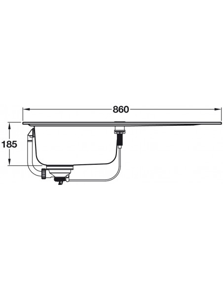 Grohe K500 Kitchen Sink 1.0 Bowl Stainless Steel Reversible 57040430