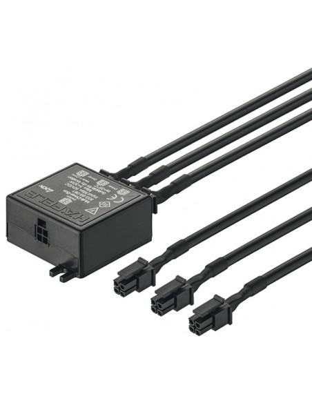 LED Multi Driver Box, x3 Driver To x1 Switch, Black