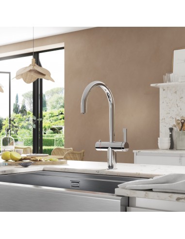 Clearwater Magus 3 in one Chrome kETTLE Hot Kitchen Tap