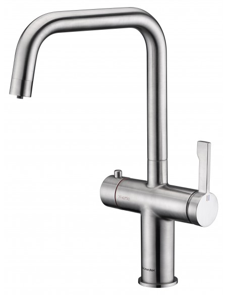 Clearwater Magus 3 in One Hot Water Kitchen Tap Brushed "U"