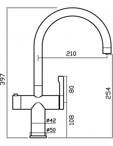 Clearwater MAE2KBN Magus 3-1 Kitchen Hot Kettle Tap Brushed Nickel