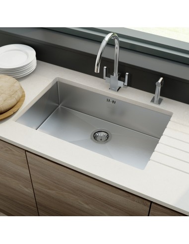 Zenuno15 700U Stainless Steel Kitchen Sink 1.0 Large 1810 740x440mm ZU/70/U15/S/083