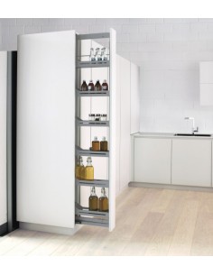 150mm Peka Tall Larder Pull-Out Kitchen Storage 1600-2000mm Libell KSPEL.150.1600L.AN 2