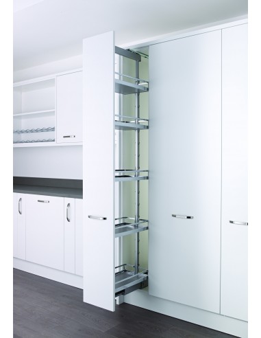 400mm Kessebohmer Kitchen Larder Tall Pull Out Style Dispensa KASLF400FESC