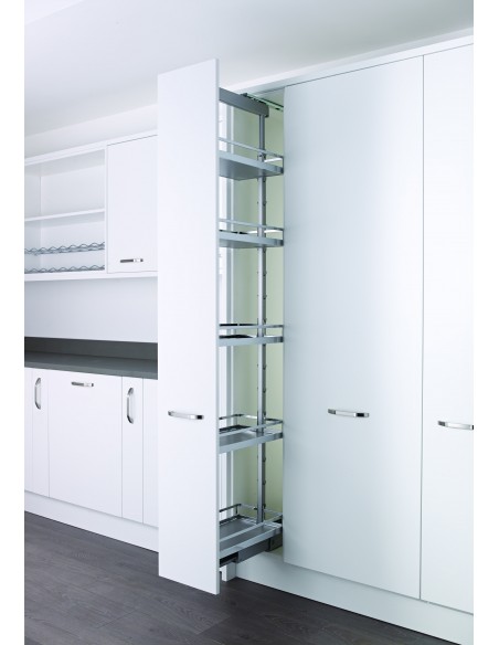 400mm Kessebohmer Kitchen Larder Tall Pull Out Style Dispensa KASLF400FESC