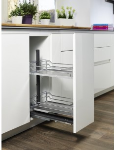300mm Kessebohmer Dispensa Arena Kitchen Base Pull Out Door Fix KABP300SC