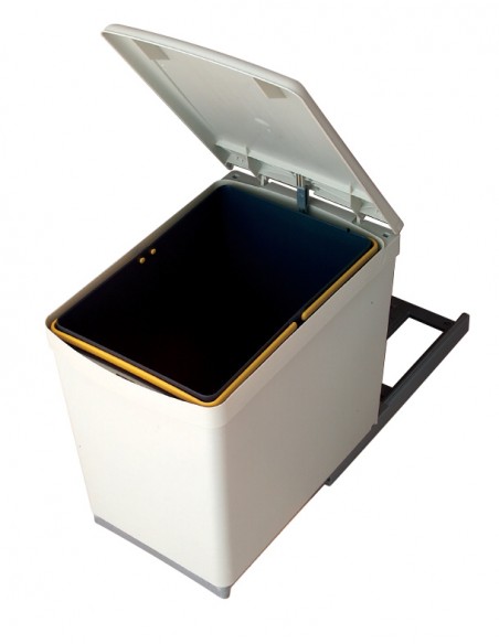 Gollinucci Auto Opening Waste Lid Bin Kitchen Min 300mm 16L Single 280GY
