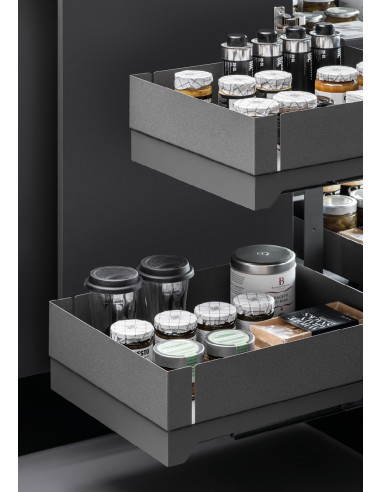 Vibo Flybox Corner Storage Kitchen Pull Out Min 900mm Lamina Anthracite FLYBOXLAN
