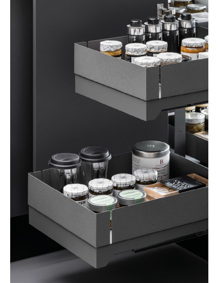 Vibo Flybox Corner Storage Kitchen Pull Out Min 900mm Lamina Anthracite FLYBOXLAN