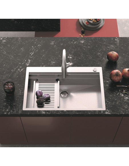 Clearwater Urban Smart 540x520 Kitchen Sink, Tap Ledge