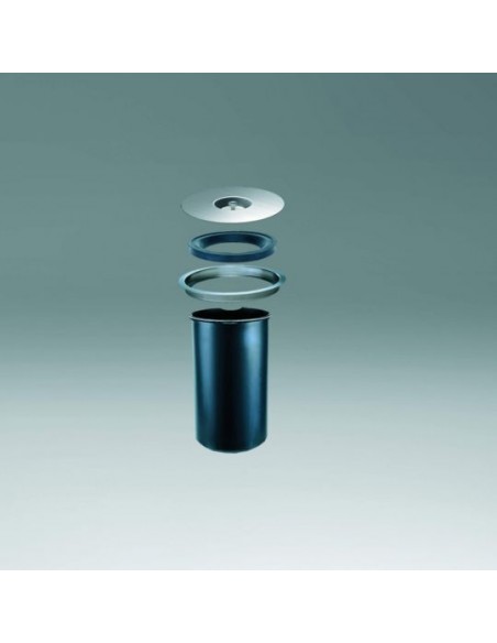 Wesco Ergo Master Worktop Waste Bin 5L Stainless Steel Inset Flush Fit 060014-47