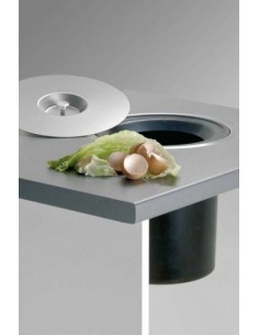 Wesco Ergo Master Worktop Waste Bin 5L Stainless Steel Inset Flush Fit 060014-47