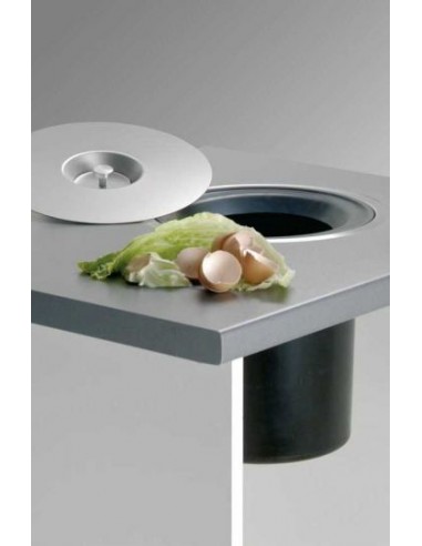 Wesco Ergo Master Worktop Waste Bin 5L Stainless Steel Inset Flush Fit 060014-47