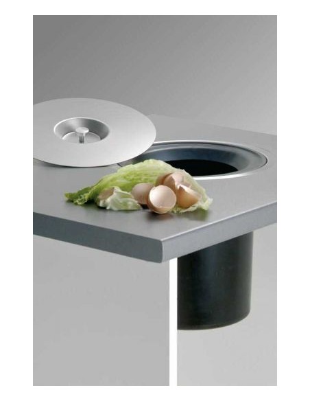 Wesco Ergo Master Worktop Waste Bin 5L Stainless Steel Inset Flush Fit 060014-47