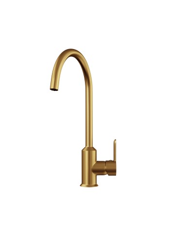 Brushed gold single lever kitchen tap ECK 0021